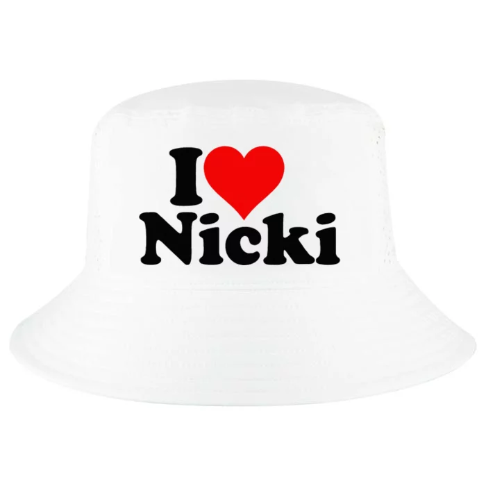 I Love Heart Nicki Cool Comfort Performance Bucket Hat