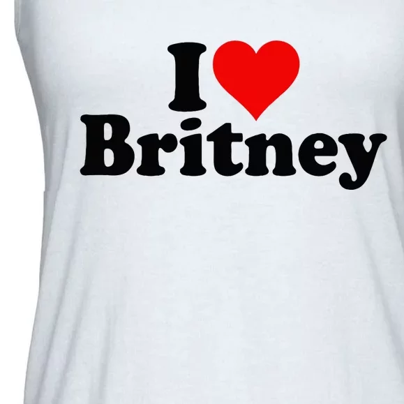 I Love Heart B.R.I.T.N.E.Y Ladies Essential Flowy Tank