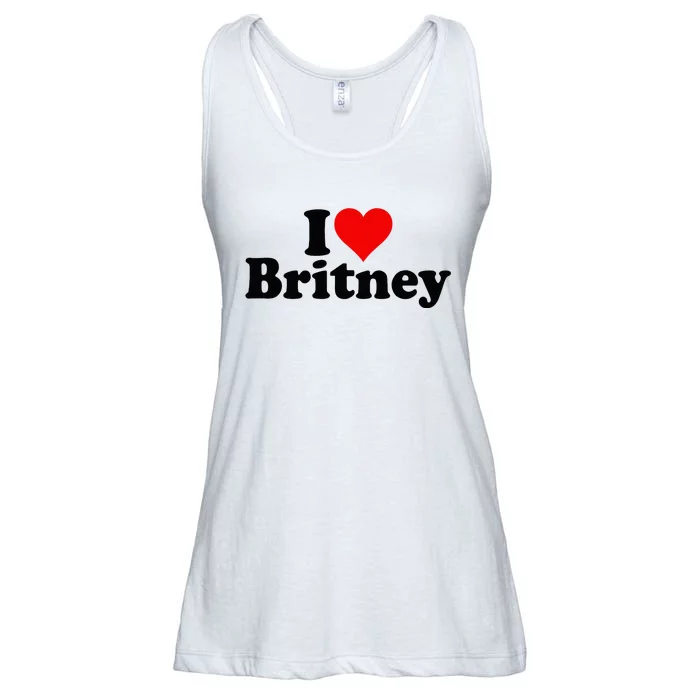 I Love Heart B.R.I.T.N.E.Y Ladies Essential Flowy Tank