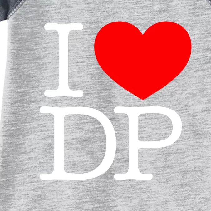 I Love (Heart) DP Infant Baby Jersey Bodysuit