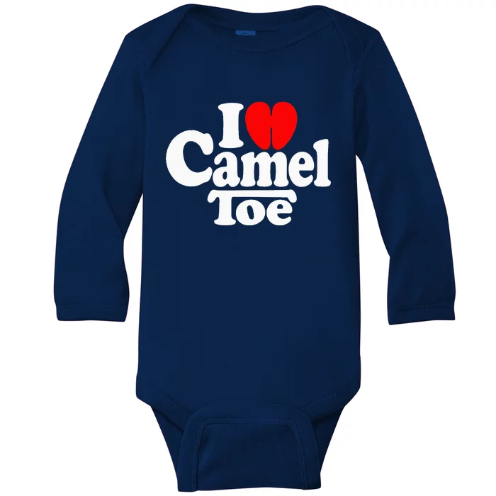 I Love Heart Camel Toe Baby Long Sleeve Bodysuit