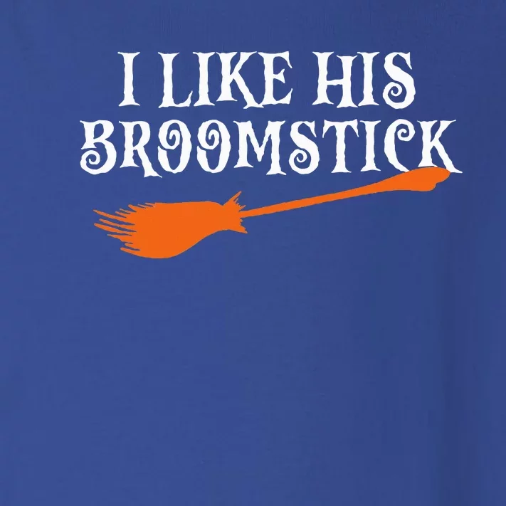 I Like His Broomstick Halloween Funny Couple Custome Toddler Long Sleeve Shirt