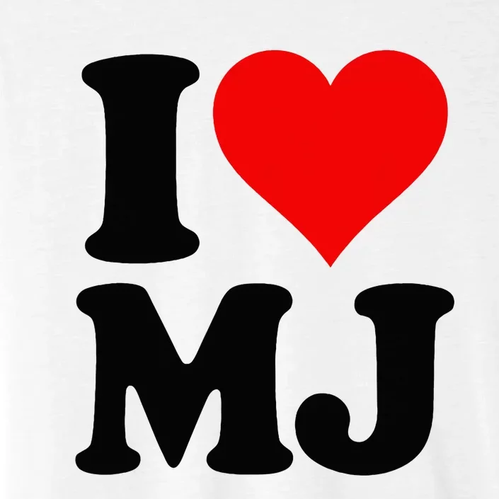 I Love Heart Mj M J M.J. ChromaSoft Performance T-Shirt