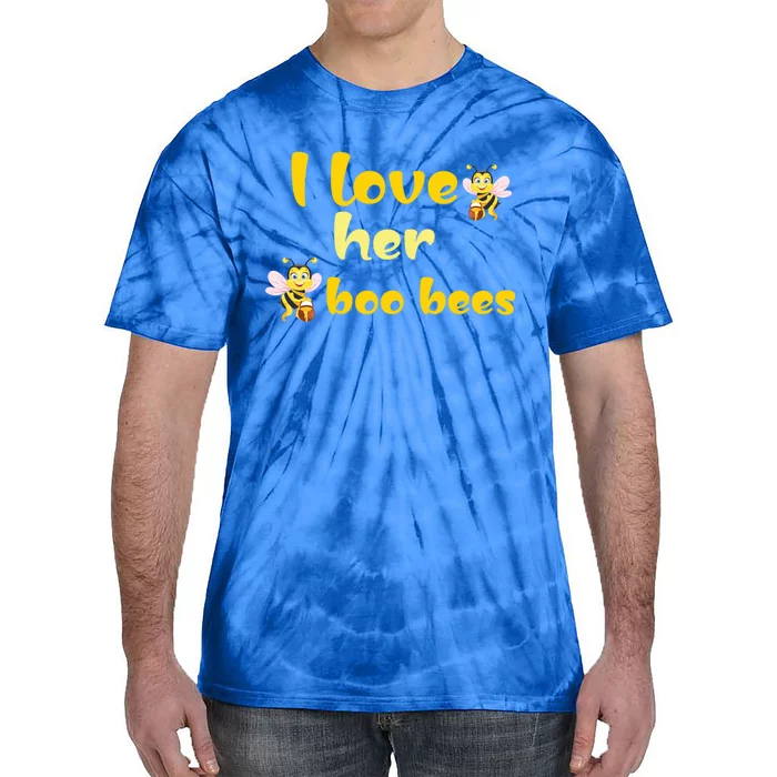 I Love Her Boo Bees Halloween Costume Where Is My Great Gift Tie-Dye T-Shirt