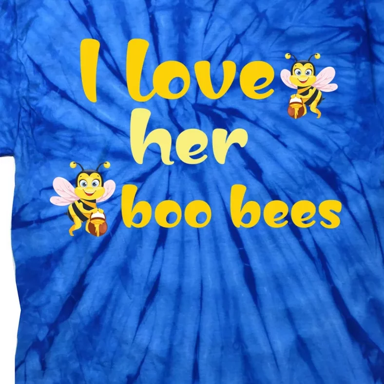 I Love Her Boo Bees Halloween Costume Where Is My Great Gift Tie-Dye T-Shirt