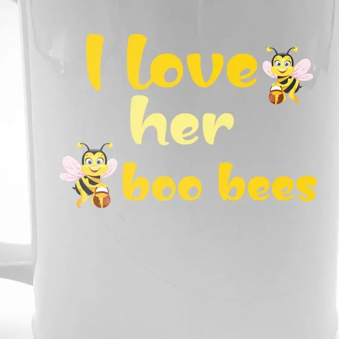 I Love Her Boo Bees Halloween Costume Where Is My Great Gift Front & Back Beer Stein