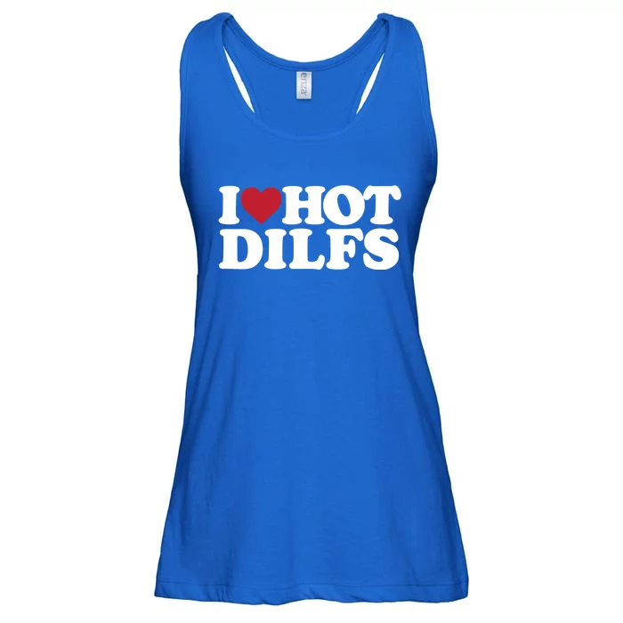 I Love Hot Dilfs Gift I Love Hot Dilfs Gift Ladies Essential Flowy Tank