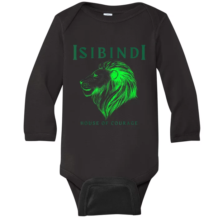 Isibindi Lion House Of Courage School Spirit Day Attire Baby Long Sleeve Bodysuit