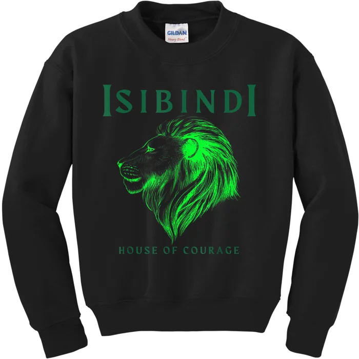 Isibindi Lion House Of Courage School Spirit Day Attire Kids Sweatshirt