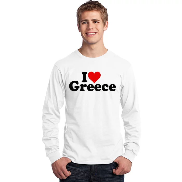 I LOVE HEART GREECE Long Sleeve Shirt