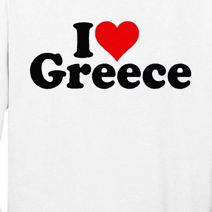 I LOVE HEART GREECE Long Sleeve Shirt