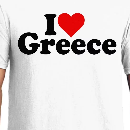 I LOVE HEART GREECE Pajama Set