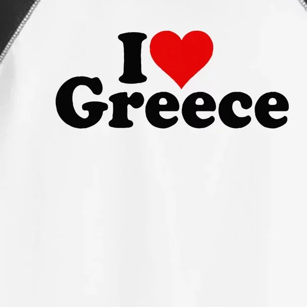 I LOVE HEART GREECE Toddler Fine Jersey T-Shirt