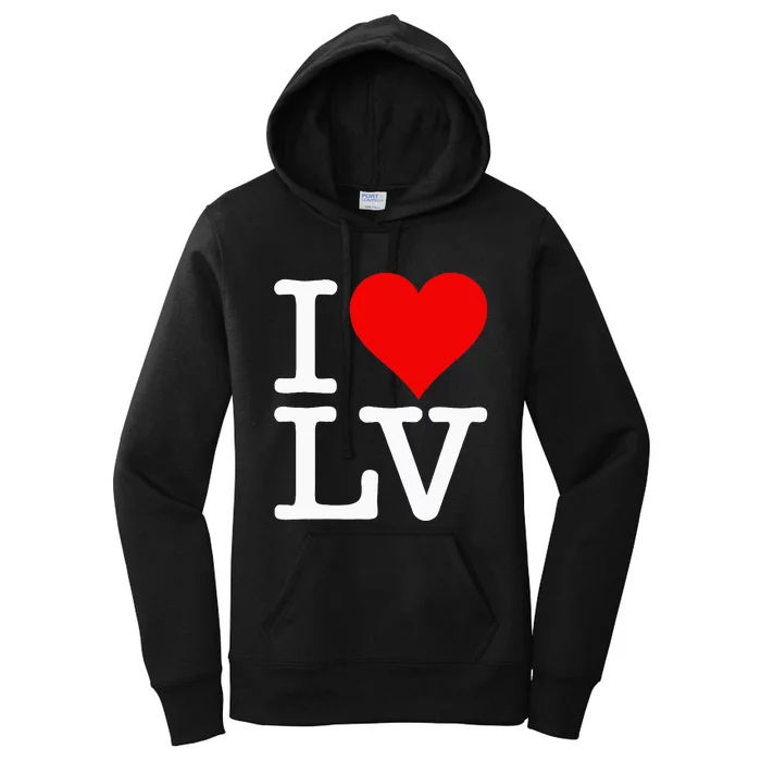 I Love Heart Las Vegas Nevada Lv Women's Pullover Hoodie