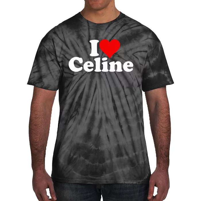 I Love Heart C.E.L.I.N.E Tie-Dye T-Shirt