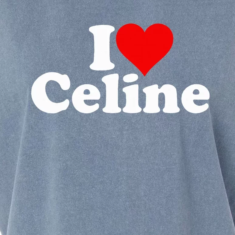 I Love Heart C.E.L.I.N.E Garment-Dyed Women's Muscle Tee