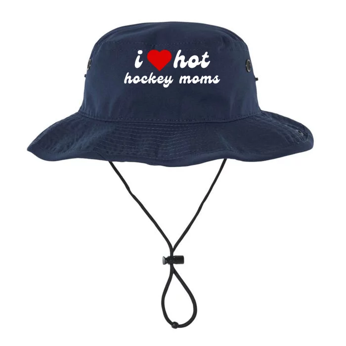 I Love Hot Hockey Moms Funny I Love Moms Legacy Cool Fit Booney Bucket Hat