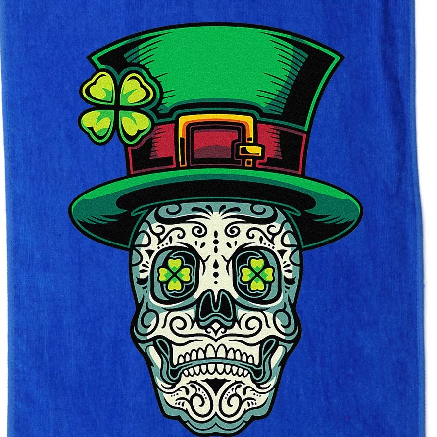 Irish Leprechaun Hat Calavera Cinco De Mayo Platinum Collection Golf Towel