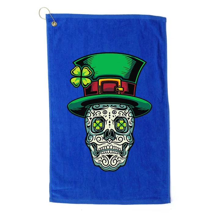 Irish Leprechaun Hat Calavera Cinco De Mayo Platinum Collection Golf Towel