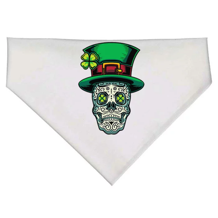 Irish Leprechaun Hat Calavera Cinco De Mayo USA-Made Doggie Bandana