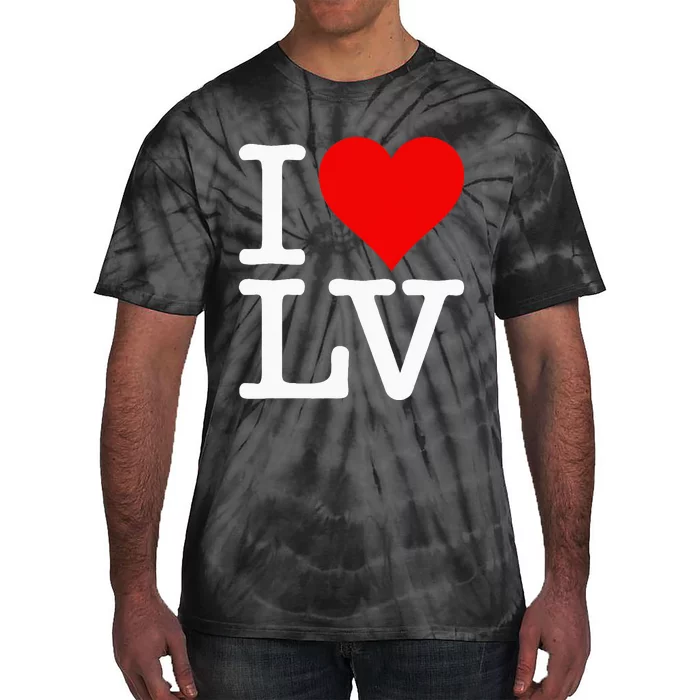 I Love Heart Las Vegas Nevada Lv Tie-Dye T-Shirt