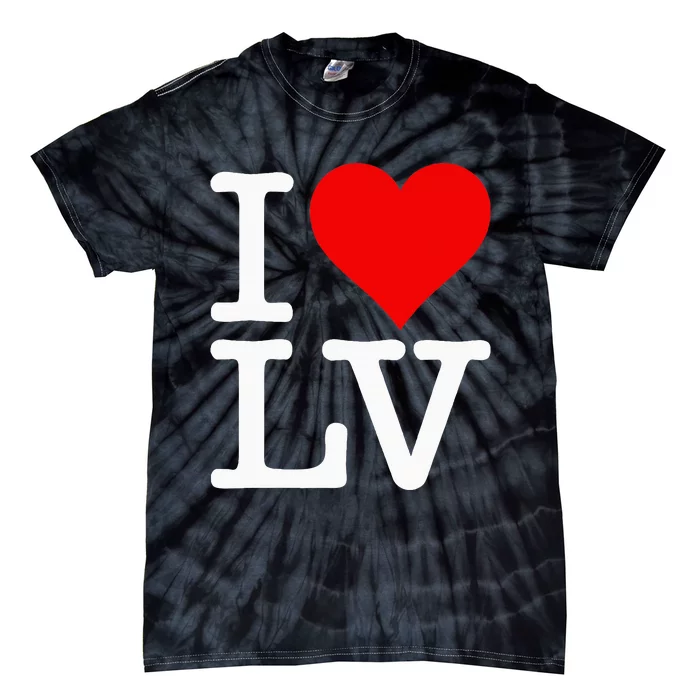 I Love Heart Las Vegas Nevada Lv Tie-Dye T-Shirt