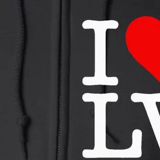 I Love Heart Las Vegas Nevada Lv Full Zip Hoodie