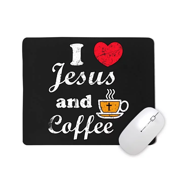 I Love Heart Jesus Mousepad