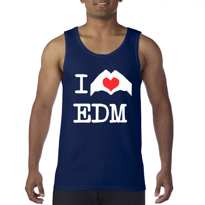 I Love Heart Edm Tank Top