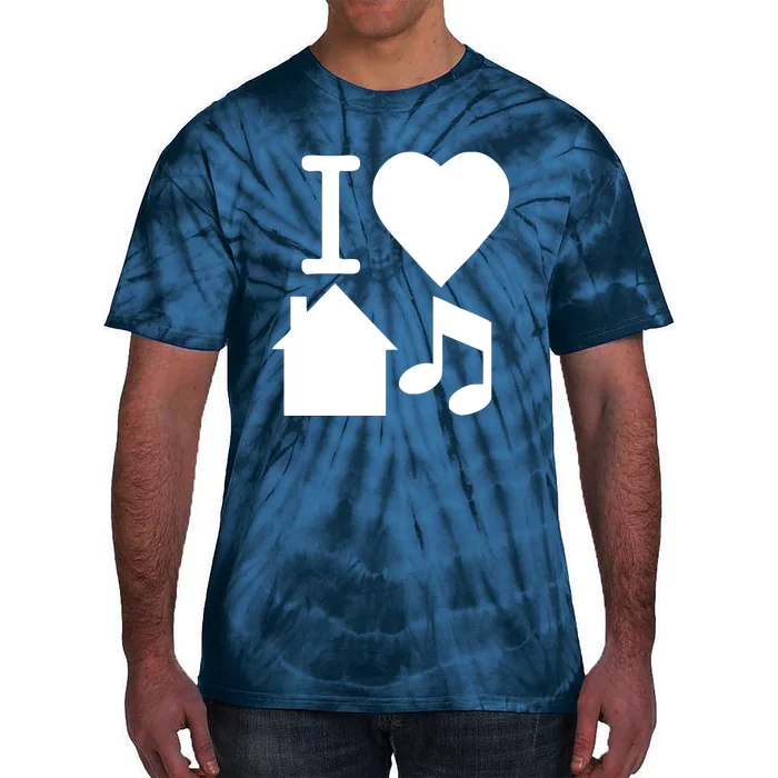 I Love House Music DJ Tie-Dye T-Shirt