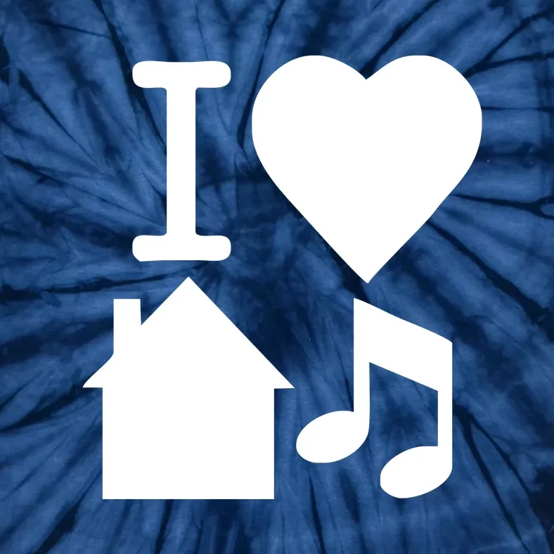 I Love House Music DJ Tie-Dye T-Shirt