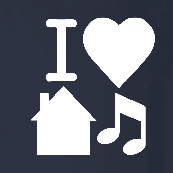 I Love House Music DJ Toddler Long Sleeve Shirt