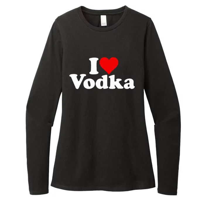 I Love Heart Vodka Womens CVC Long Sleeve Shirt