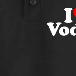 I Love Heart Vodka Dry Zone Grid Performance Polo