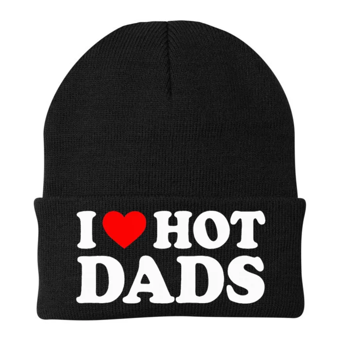 I Love Hot Dads Knit Cap Winter Beanie