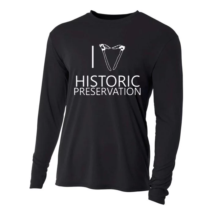 I Love Historic Preservation Cooling Performance Long Sleeve Crew