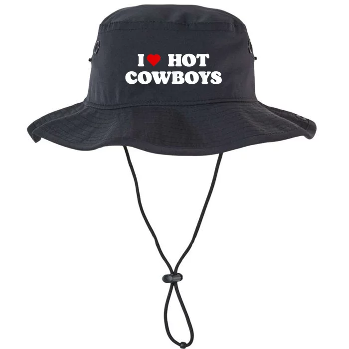 I Love Hot Cowboys I Heart Cowboys Funny Country Western Legacy Cool Fit Booney Bucket Hat