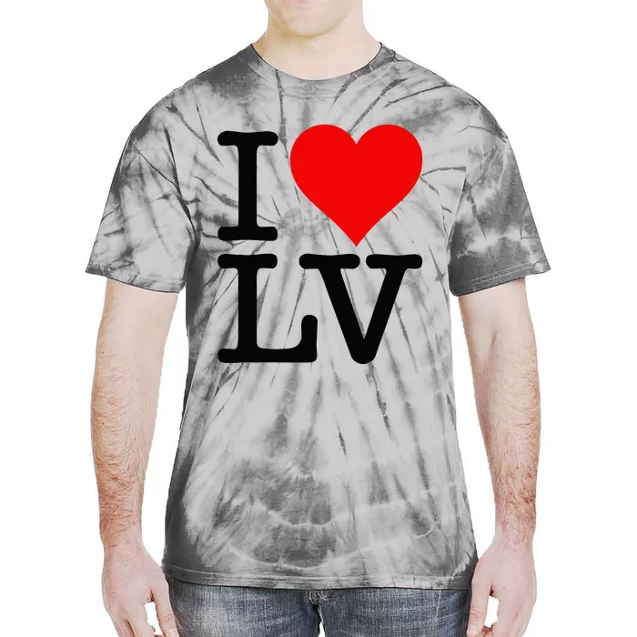 I LOVE HEART LAS VEGAS NEVADA LV Tie-Dye T-Shirt