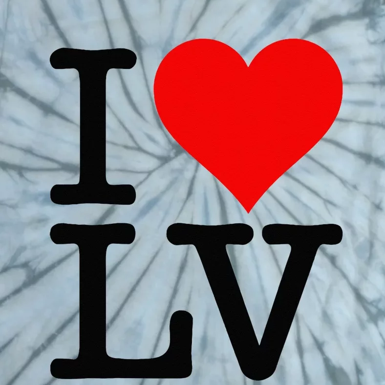 I LOVE HEART LAS VEGAS NEVADA LV Tie-Dye T-Shirt