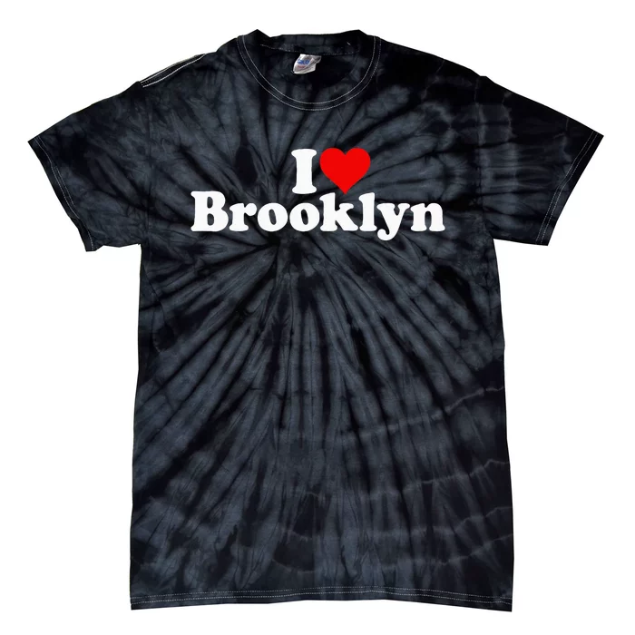 I Love Heart Brooklyn Tie-Dye T-Shirt