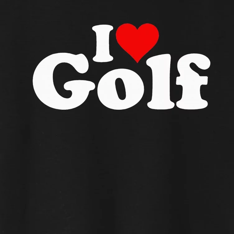 I LOVE HEART GOLF Women's Crop Top Tee