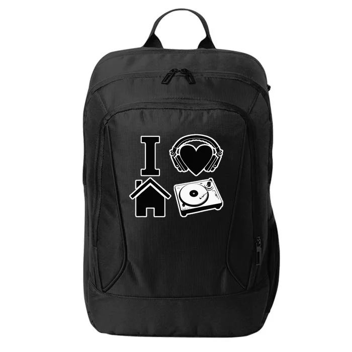 I Love House Music City Backpack