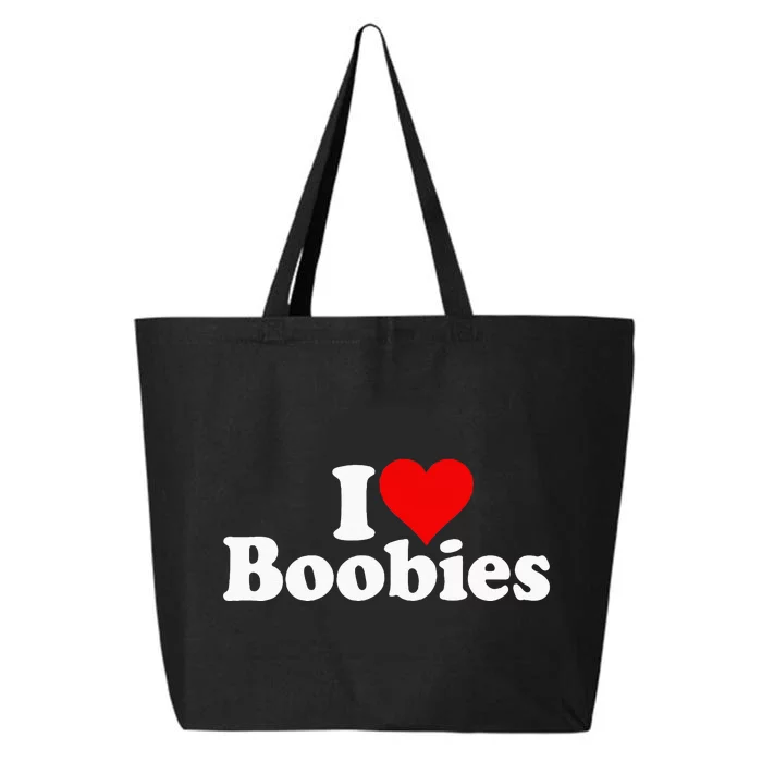 I LOVE HEART BOOBIES 25L Jumbo Tote