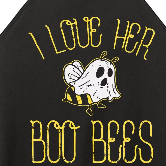 I Love Her Boo Bees Couples Halloween Costume Women’s Perfect Tri Rocker Tank