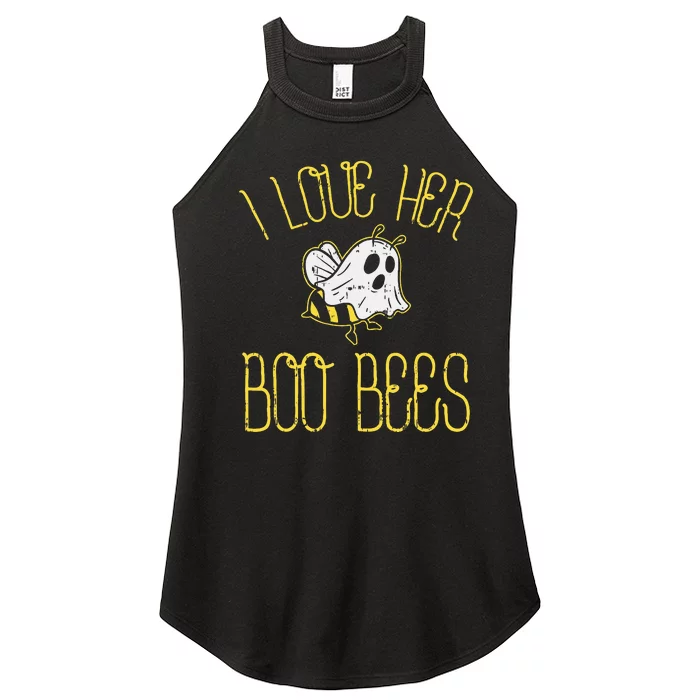 I Love Her Boo Bees Couples Halloween Costume Women’s Perfect Tri Rocker Tank