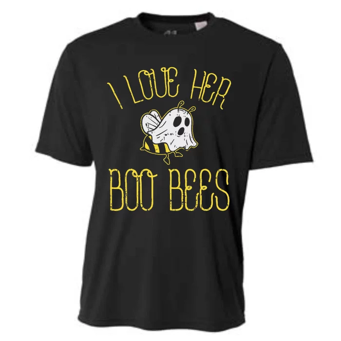 I Love Her Boo Bees Couples Halloween Cooling Performance Crew T-Shirt