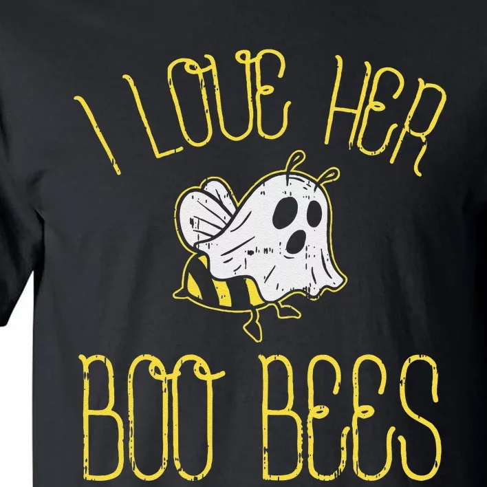 I Love Her Boo Bees Couples Halloween Tall T-Shirt