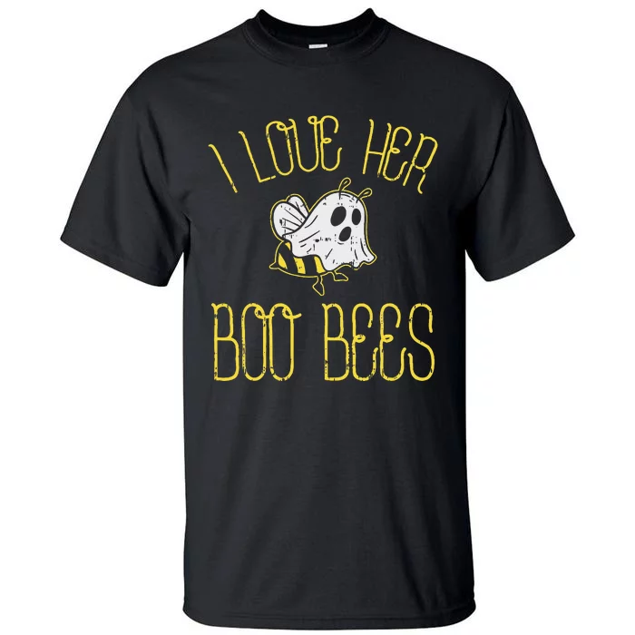 I Love Her Boo Bees Couples Halloween Tall T-Shirt