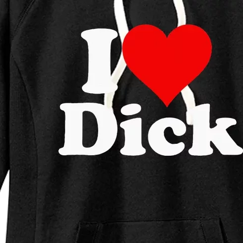 I LOVE HEART DICK RICHARD Women's Fleece Hoodie