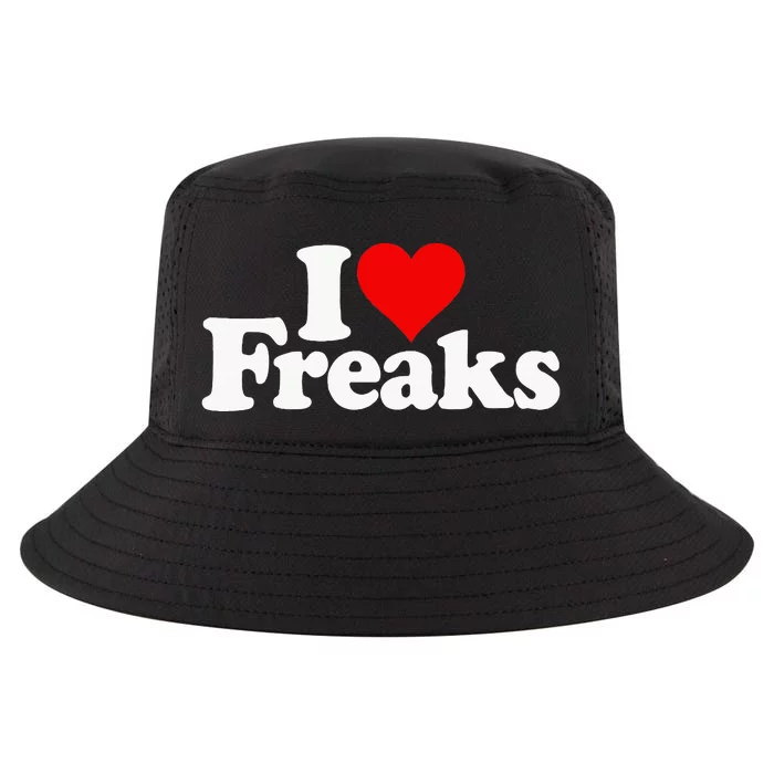 I Love Heart Freaks Cool Comfort Performance Bucket Hat